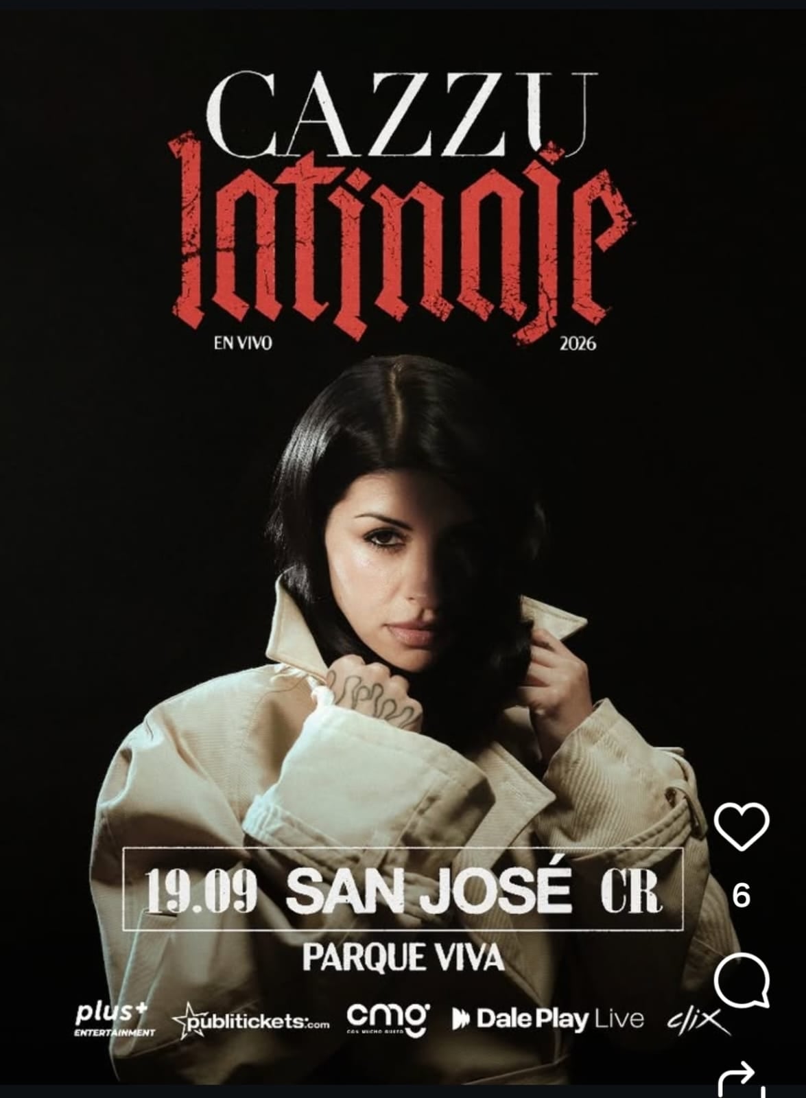 Cazzu Concierto internacional Conciertos 2026