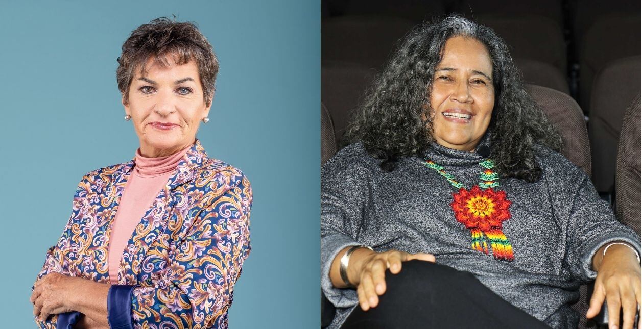 Christiana Figueres y Guadalupe Urbina