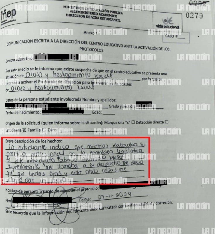 Denuncia Fabricio Alvarado