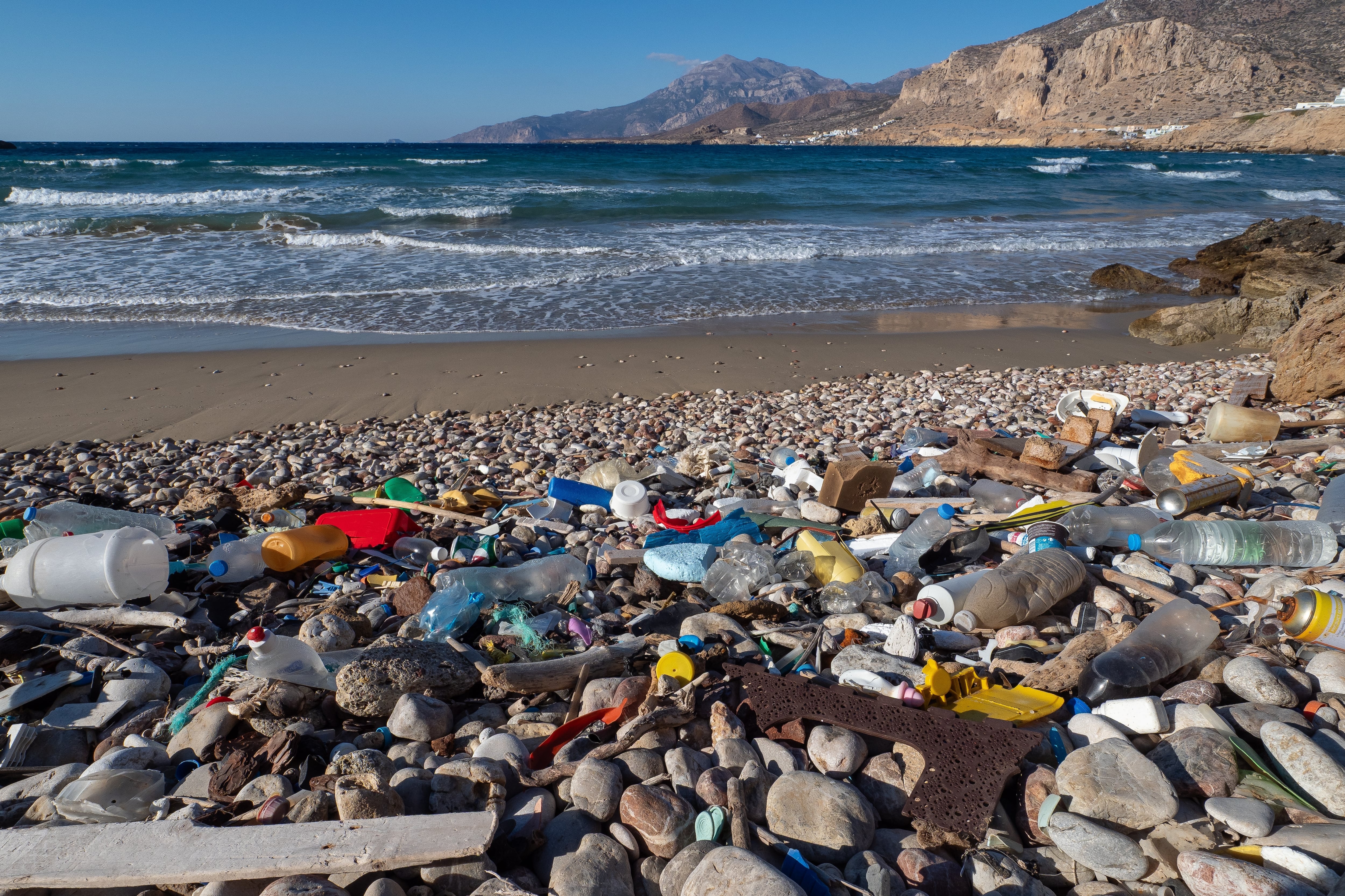Contaminación por plástico, desechos plásticos en playas