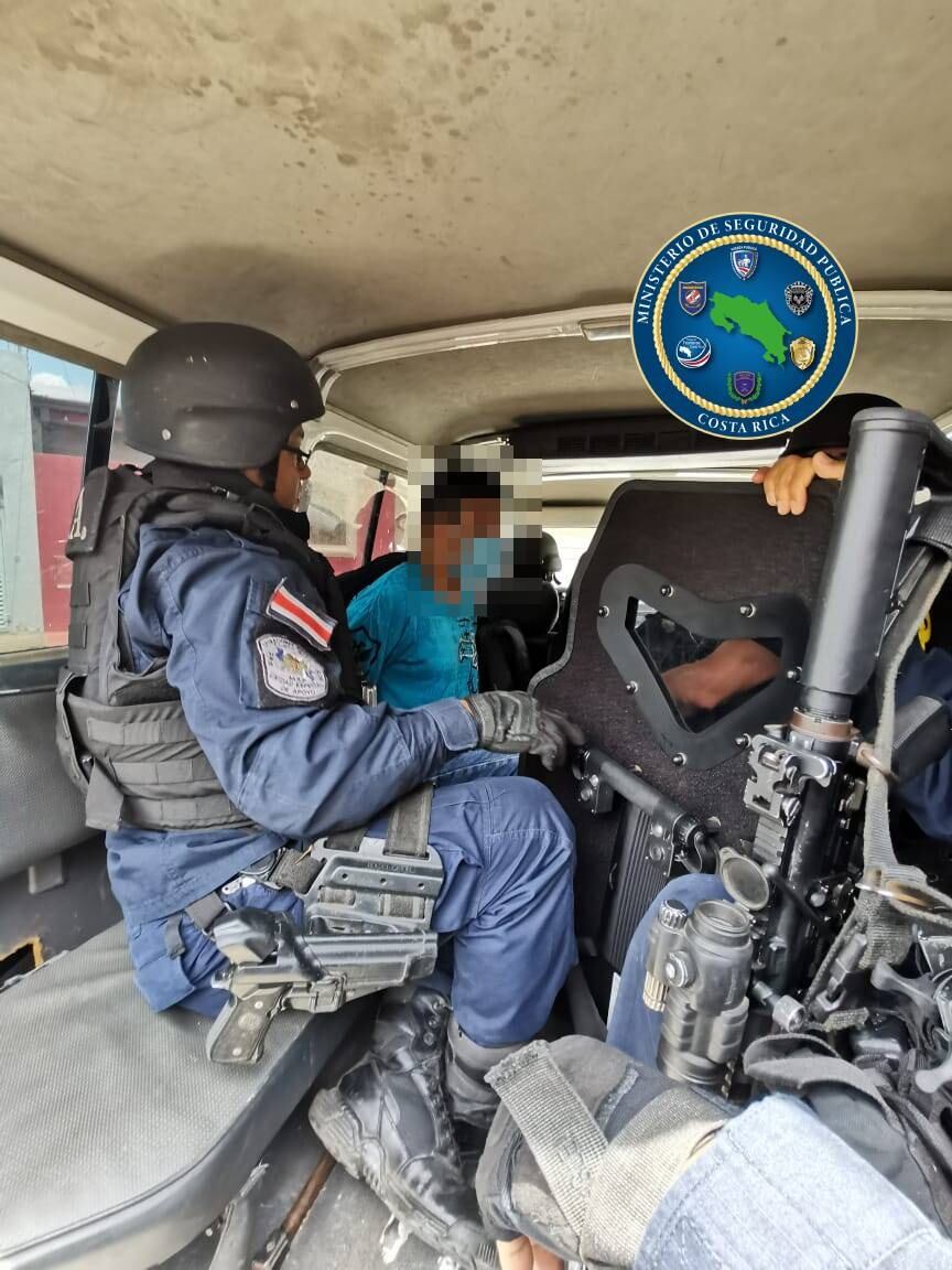 Detienen en San Pablo de Heredia a sospechoso por el homicidio de Luany Salazar. Foto MSP.