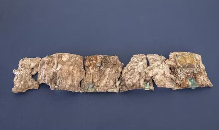 Este es el relicario hallado por los arqueólogos.