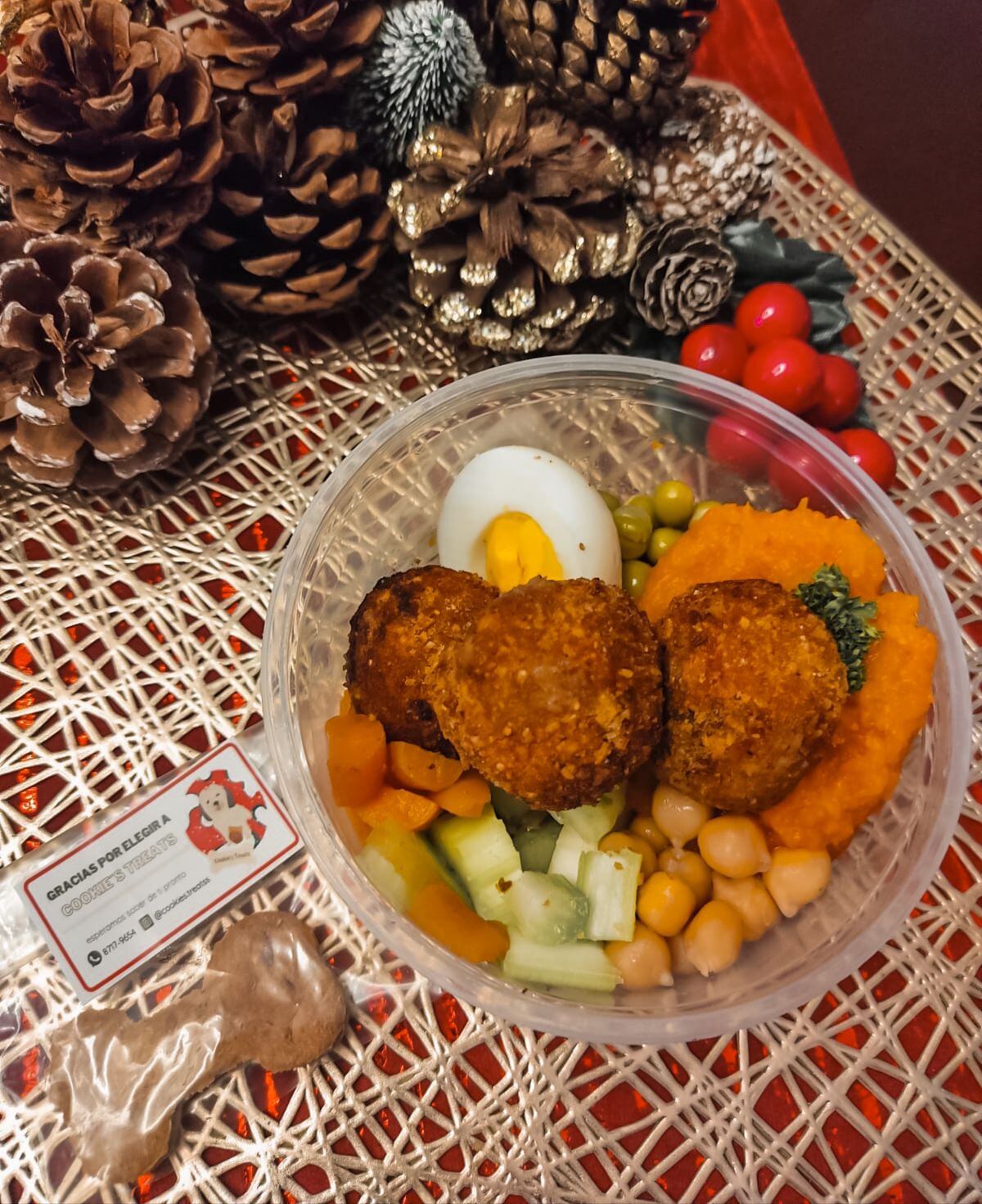 Cena navideña para perros de Cookies Treat