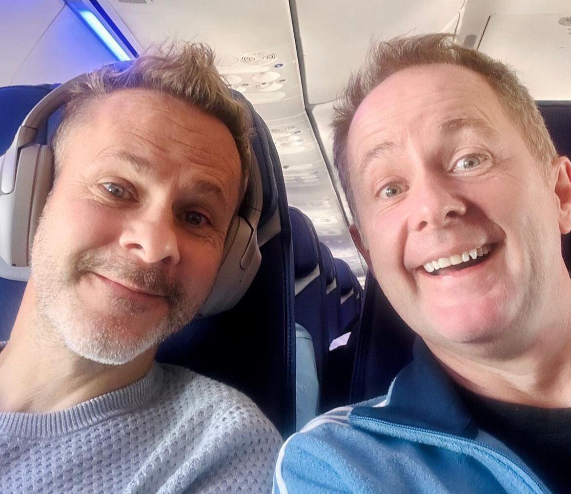 Billy Boyd y Dominic Monaghan, de El señor de los anillos