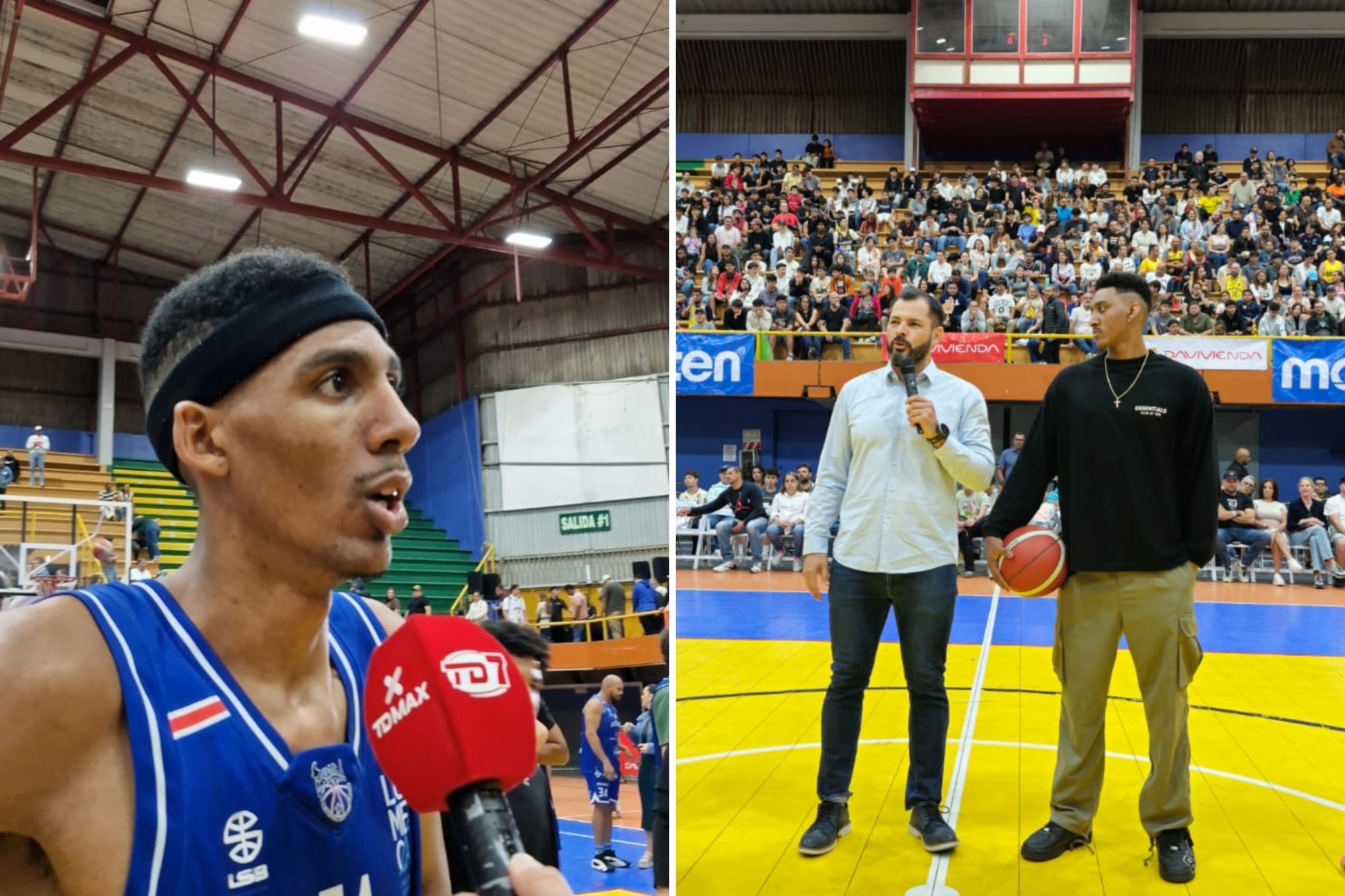 Avery Martínez campeón nacional. Del otro lado Ian Martínez presidente de la LBS