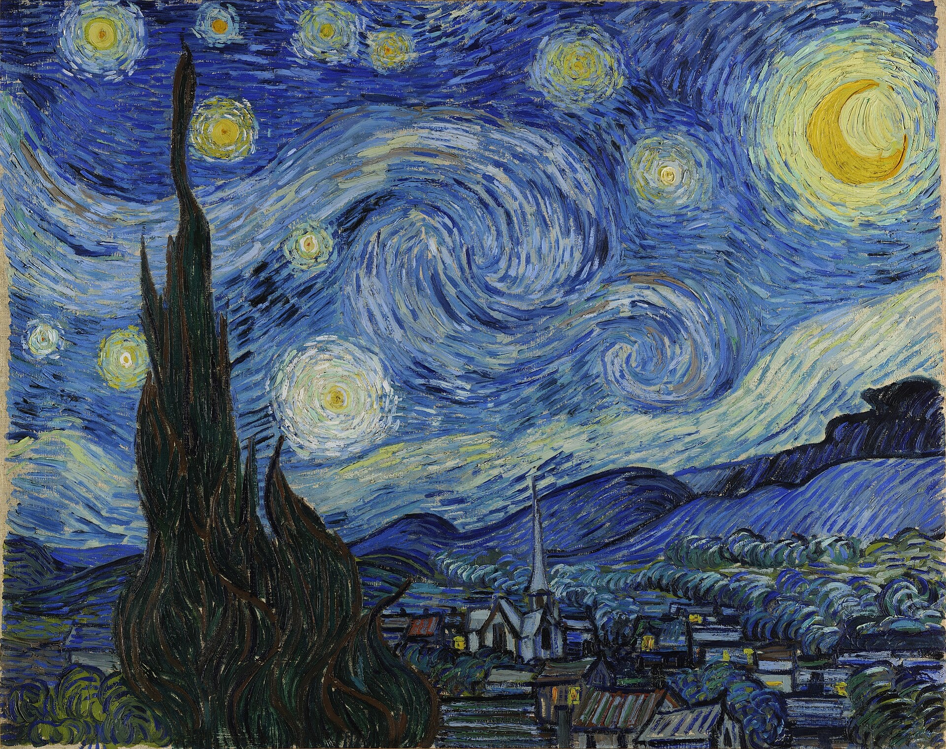 'La noche estrellada' (1889), de Vincent Van Gogh.