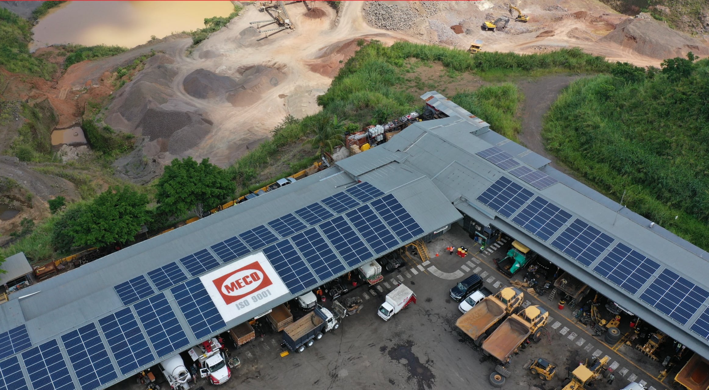 Detalle de una instalación propiedad de la empresa constructora MECO. Algunas de sus oficinas fueron allanadas este 13 de mayo por el OIJ. Fotografía: