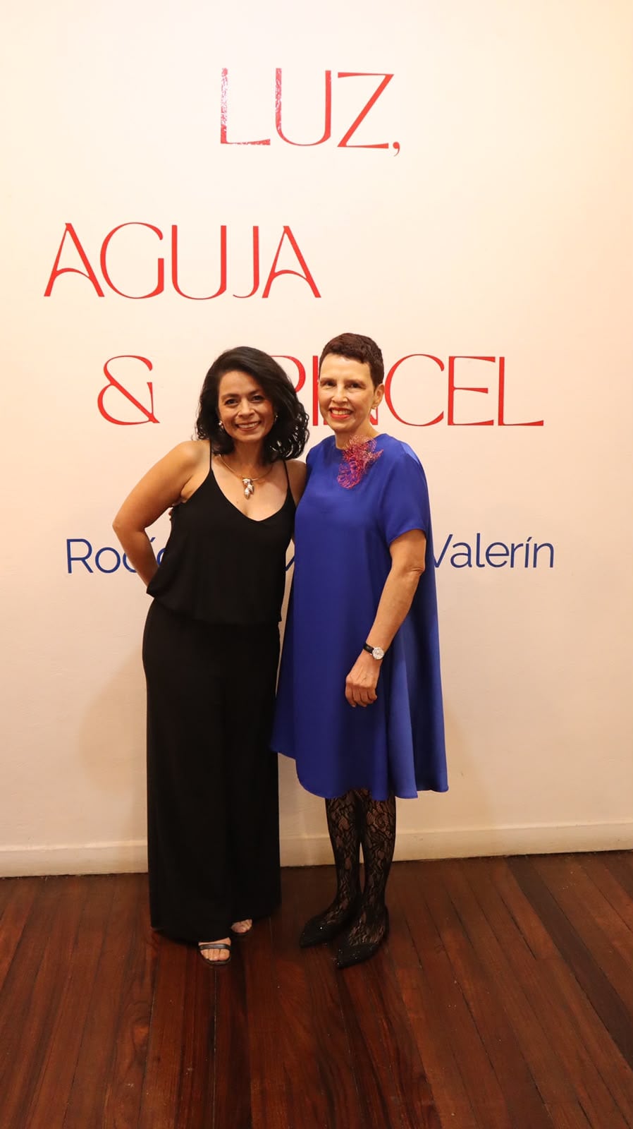 Las artistas Luisa Valerín y Rocío Ajún.
