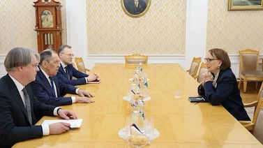 Costarricense Rebeca Grynspan se reúne con el canciller de Rusia, Serguéi Lavrov, en plena carrera por la secretaría general de la ONU