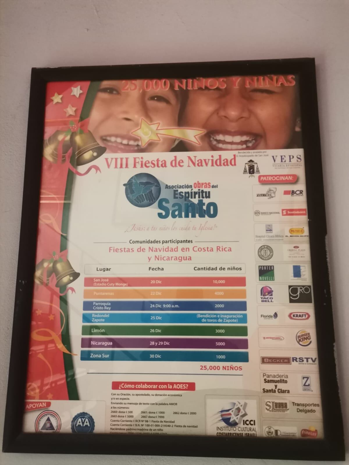 Lalo salió hasta en la publicidad de la octava edición de la fiesta de la Asociación Obras del Espíritu Santo. (Cortesía de Lalo)