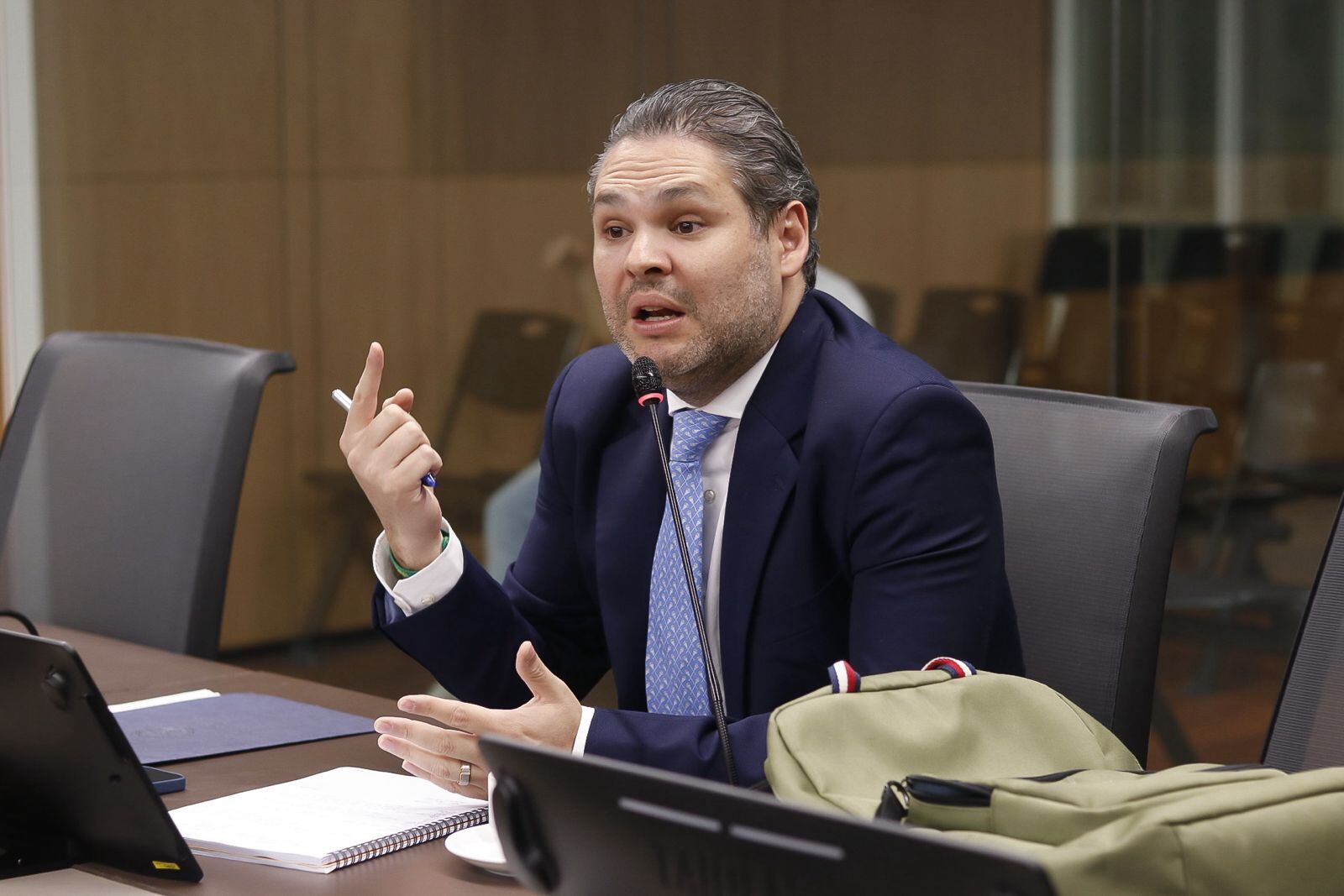 Jorge Rodríguez, ministro de Comunicación, defendió el uso de la DIS para identificar filtraciones dentro Casa Presidencial. Foto: Lilly Arce