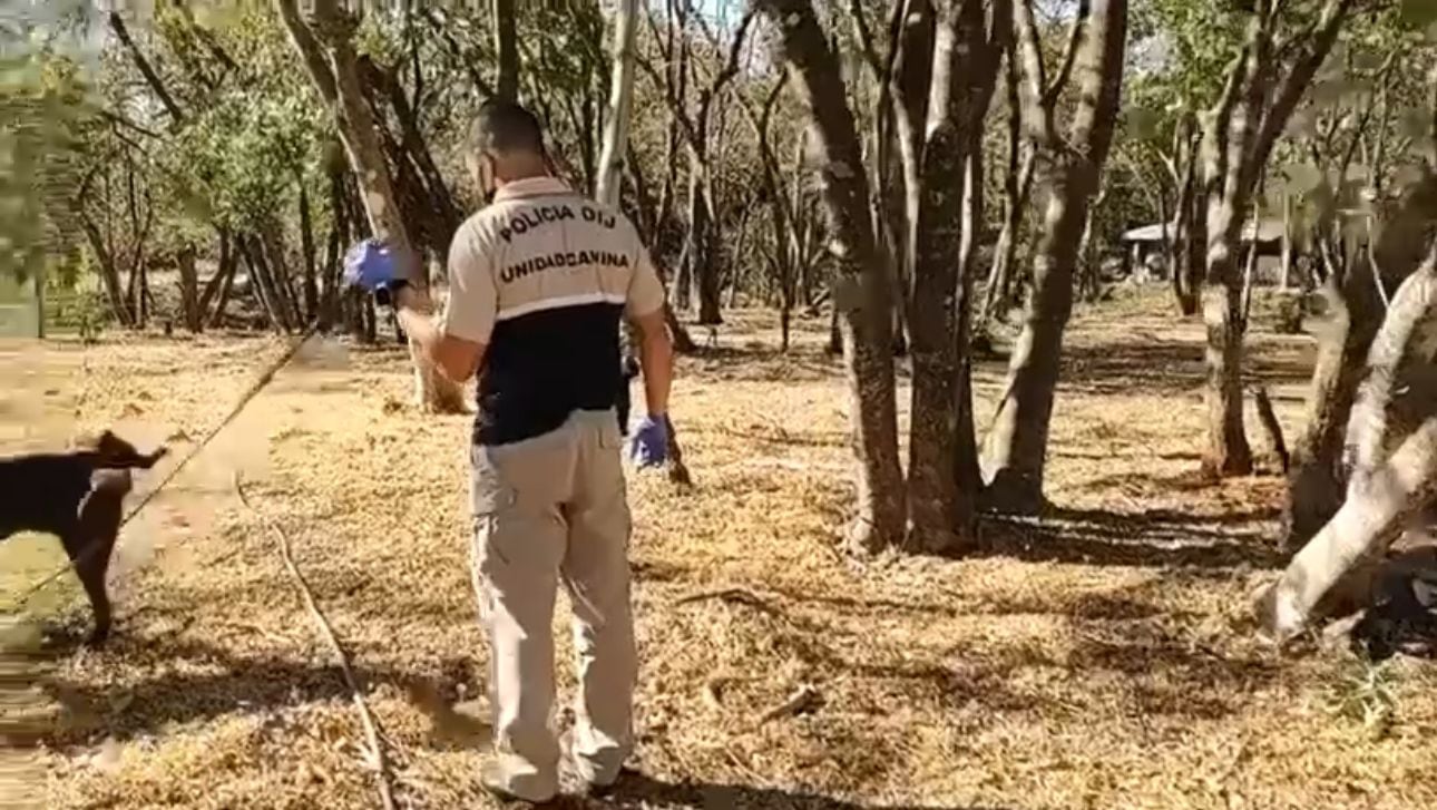 Agentes del OIJ recopilaron indicios dentro de la vivienda del principal sospechoso de asesinar a mujer argentina en Santa Cruz.