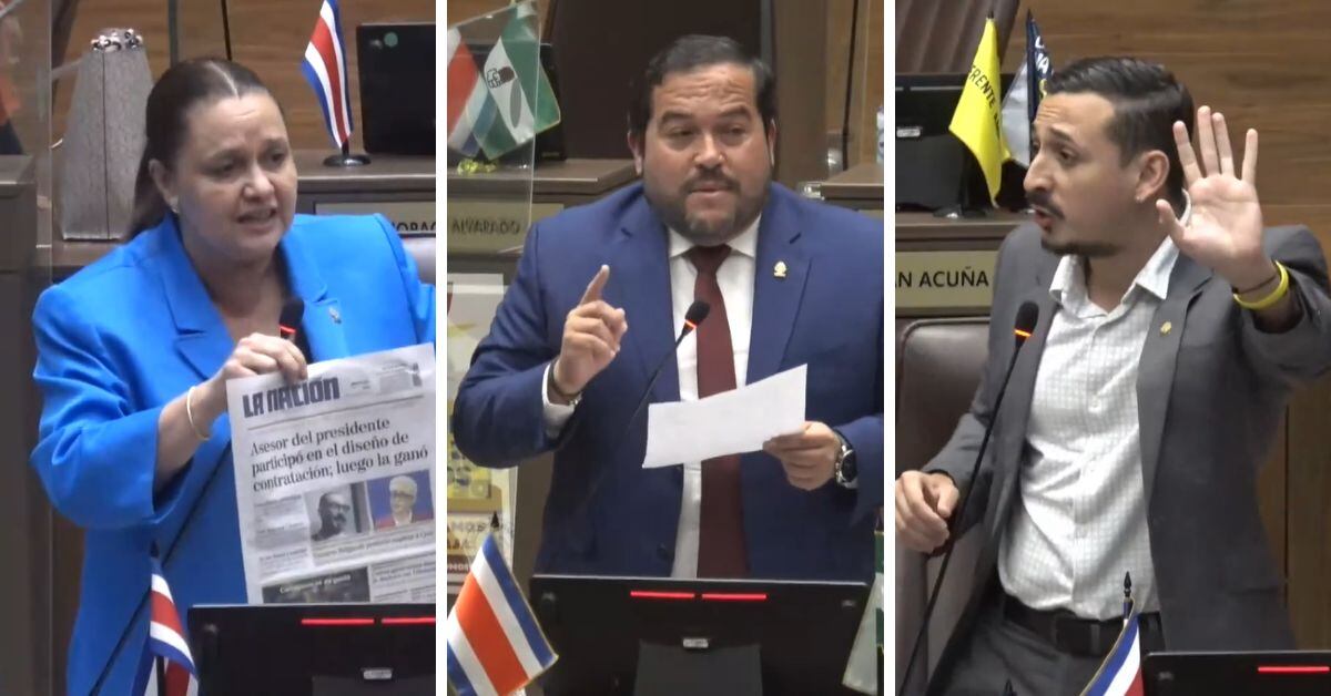 Vanessa Castro, del PUSC; Danny Vargas, del PLN, y Ariel Robles, del FA, reaccionaron sobre el caso de Christian Bulgarelli.