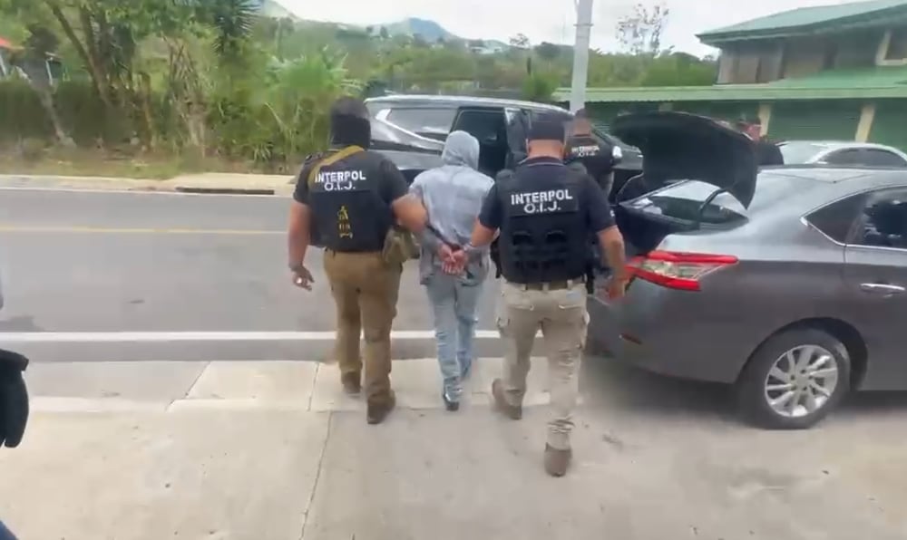OIJ detuvo al sospechoso en un operativo en una vivienda ubicada en Escazú.