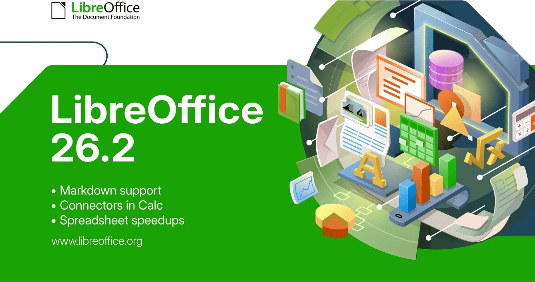 LibreOffice 26.2 mejoró el rendimiento, reforzó los estándares abiertos y amplió la compatibilidad con otros programas en Windows, macOS y Linux.