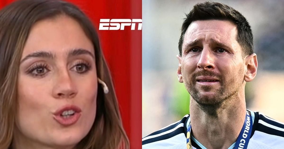 Morena Beltrán se quebró en vivo en ESPN al hablar del retiro de Lionel Messi de la Selección de Argentina.