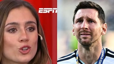 Periodista Morena Beltrán, de ESPN en Argentina, conmueve al llorar en pleno programa en vivo por Lionel Messi (video)