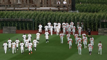El béisbol vivió su día de magia en El Campo de los Sueños (fotos)