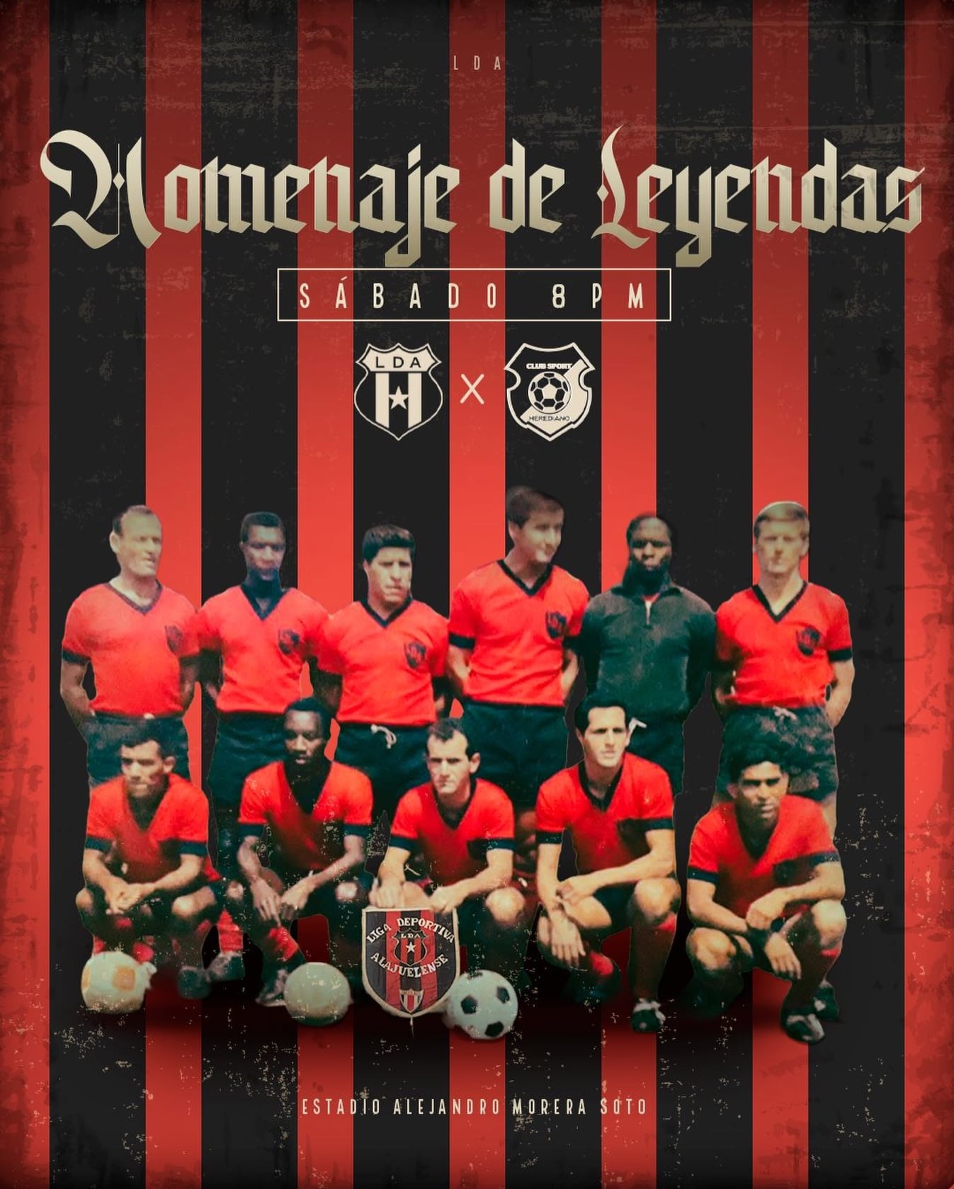 Liga Deportiva Alajuelense hará este noche un homenaje a las leyendas de 1966.