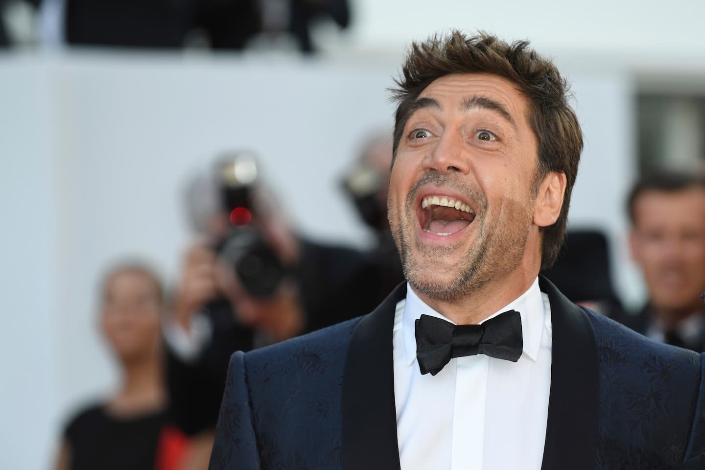 Actor Javier Bardem poses for photographers upon arrival at the opening ceremony of the 71st international film festival, Cannes, southern France, Tuesday, May 8, 2018. (Photo by Arthur Mola/Invision/AP)