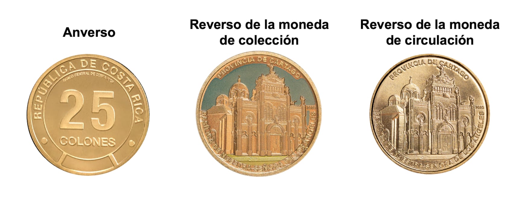 Anverso y reverso de nueva moneda de colección.