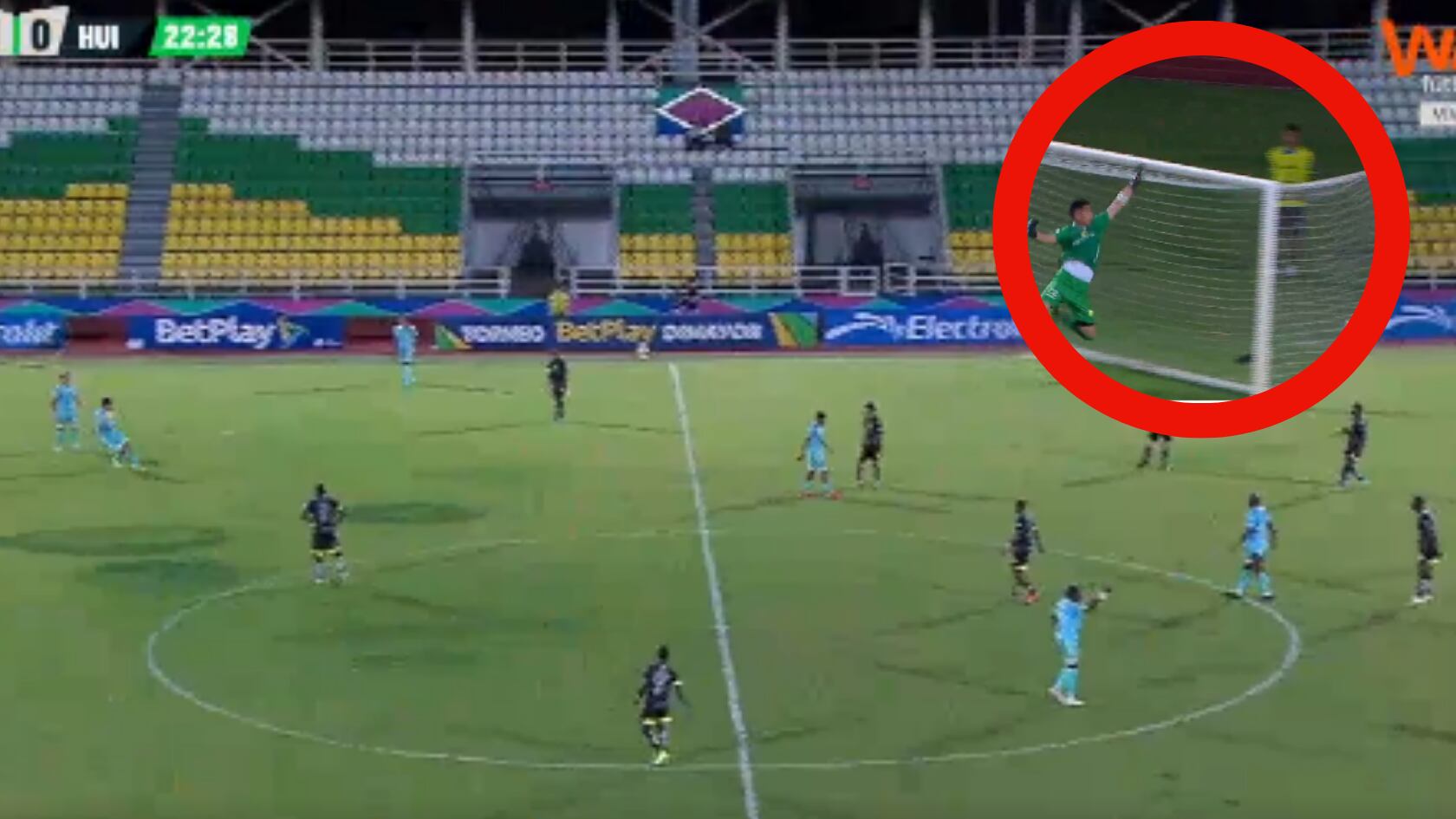 El Torneo BetPlay vivió un momento viral tras el gol de Yacer Ariza desde media cancha en la victoria del Inter Palmira.