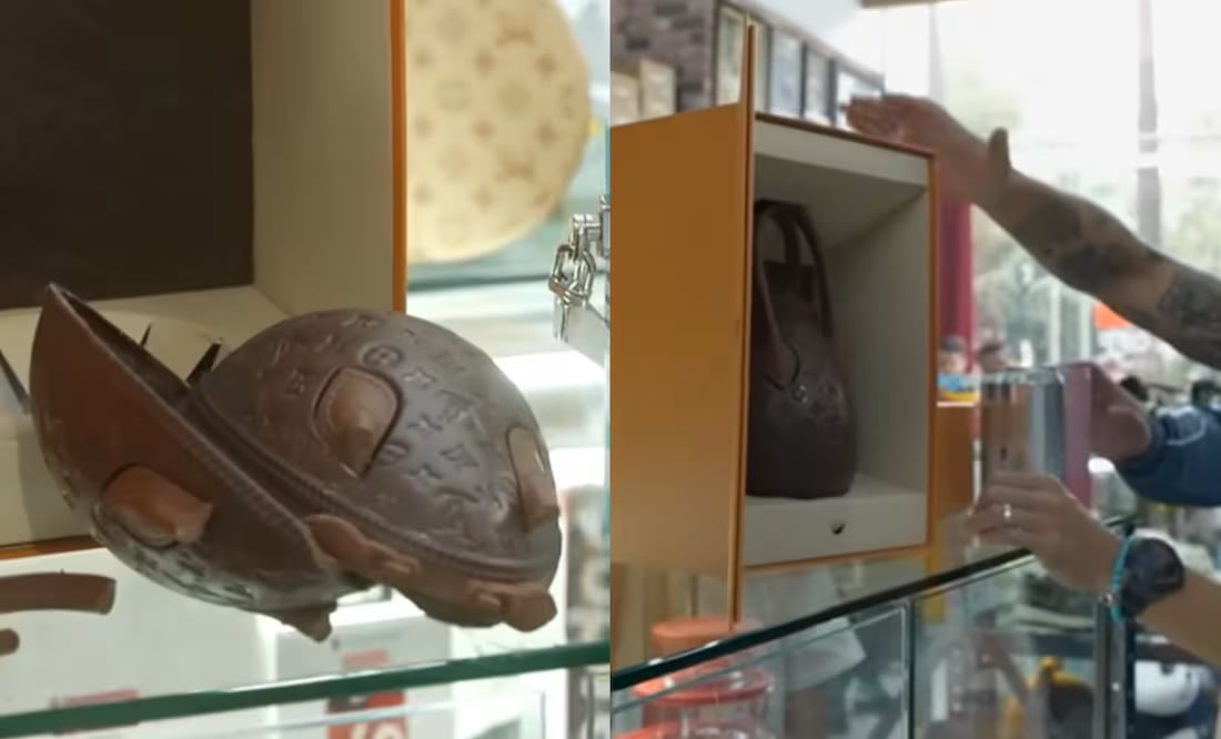 Eduin Caz fue testigo cuando un miembro de Grupo Firme rompió un huevo de chocolate de Louis Vuitton en una tienda de lujo.