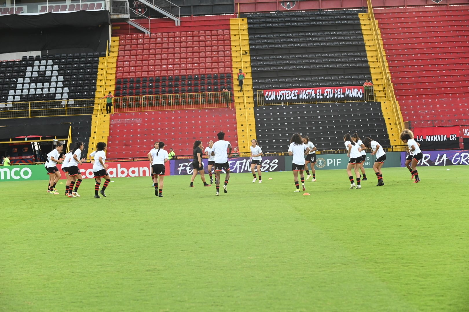 20/08/2024, Alajuela, Estadio Alejandro Morera Soto, partido por la CONCACAF Champions Cup femenina entre Liga Deportiva Alajuelense y Fazsier Whip FC de Jamaica.