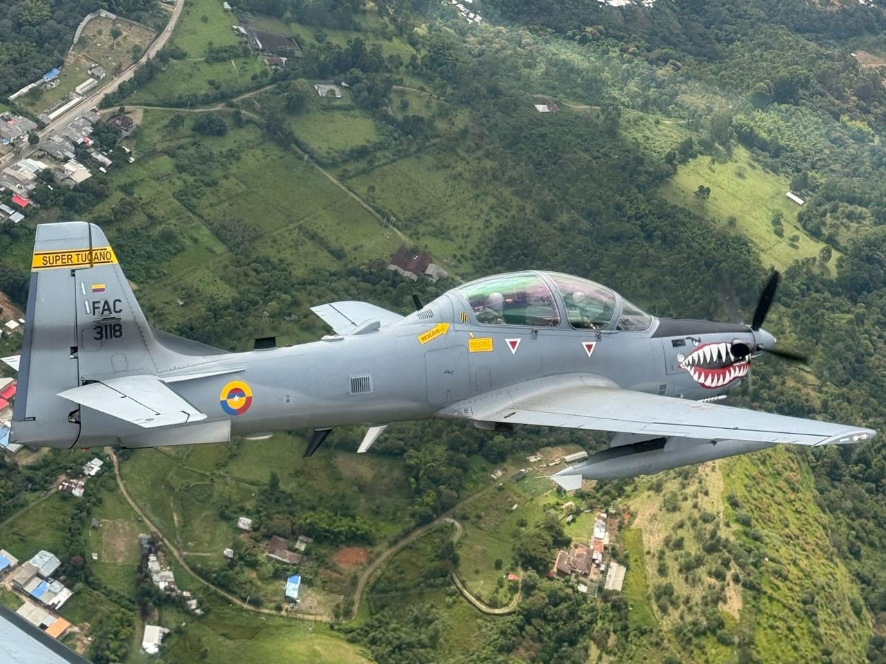 avión de la Fuerza Aeroespacial Colombiana