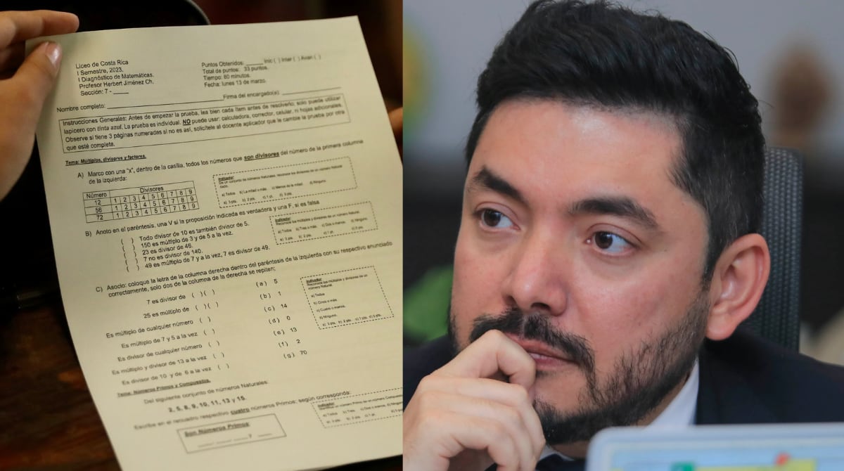 La imagen muestra a Leonardo Sánchez, ministro de Educación, quien anunció cambios en las pruebas nacionales estandarizadas.