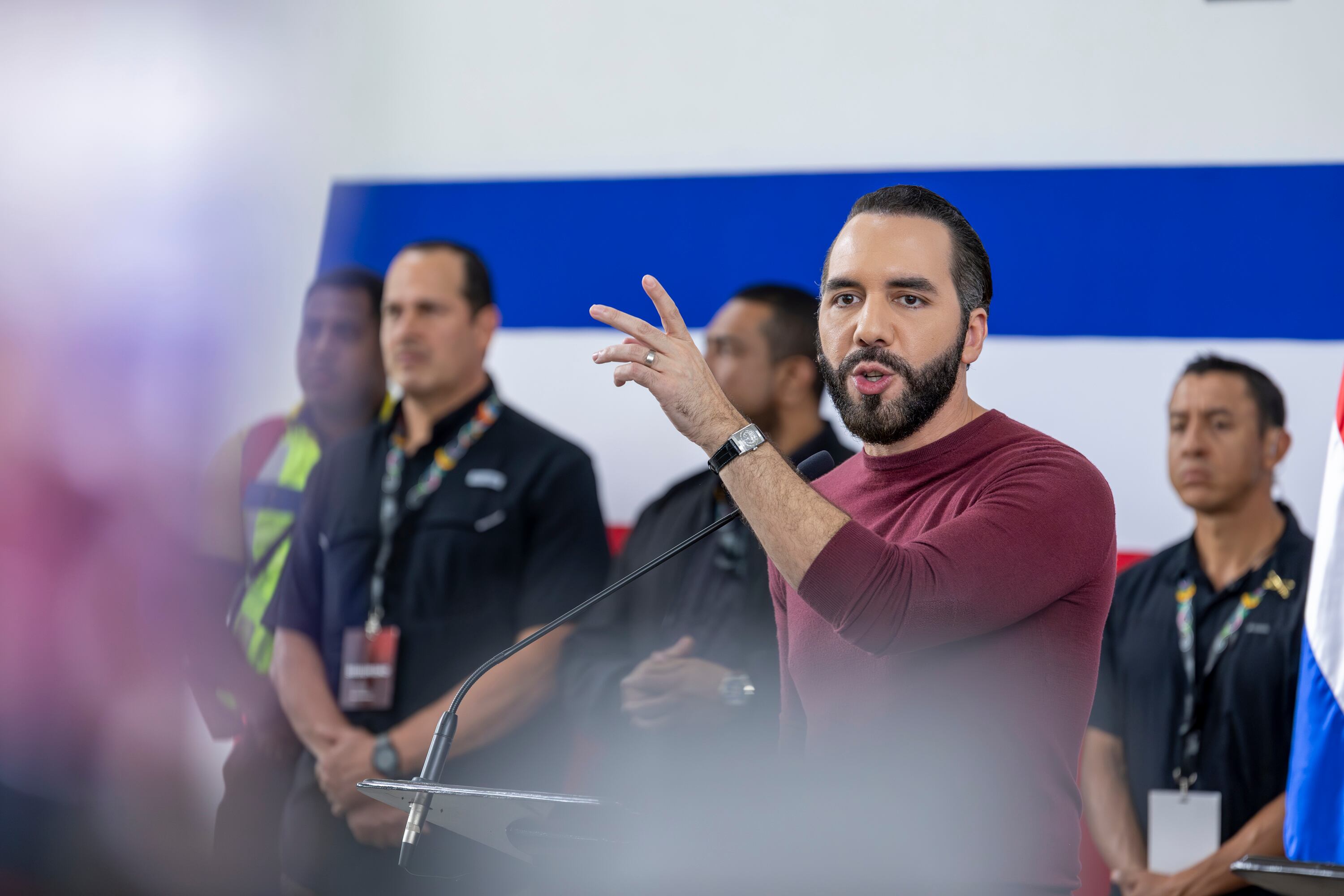 12/11/2024, Alajuela, Cárcel La Reforma, visita de el presidente Rodrigo Chaves junto con el presidente de El Salvador Nayib Bukele.