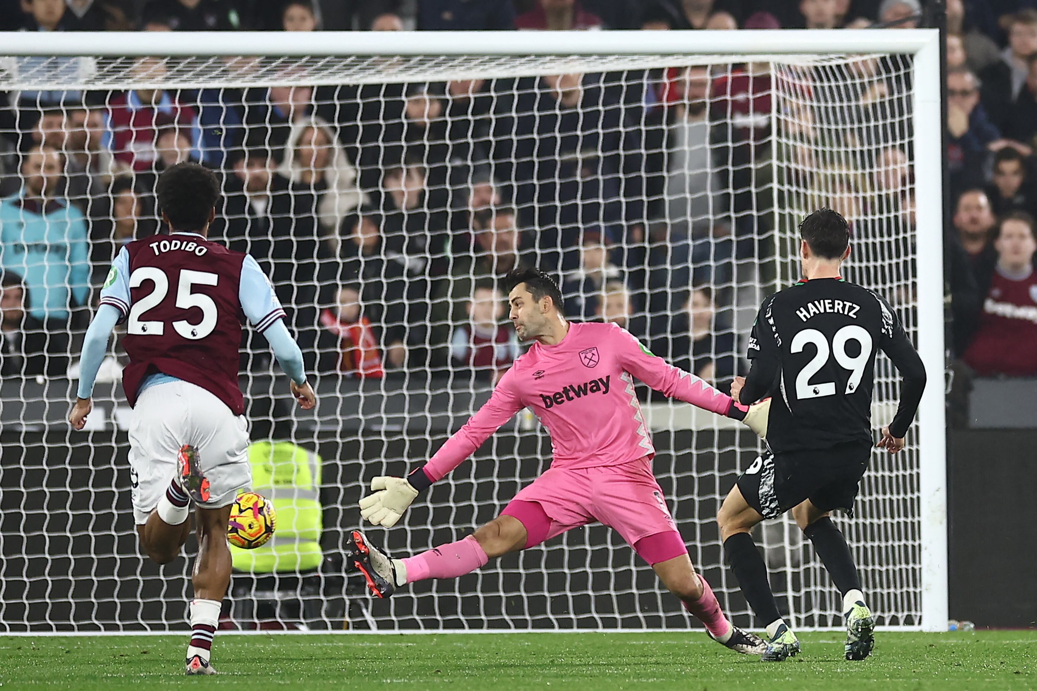 Kai Havertz fue uno de los anotadores del Arsenal ante el West Ham.