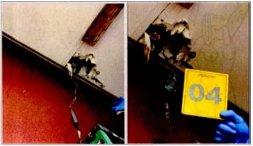 Esta es la cámara que apareció en el cielo raso de la sala.