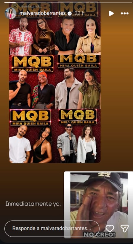 Esto publicó Melissa Alvarado de una posible nominación al programa 'Mira quién baila' junto a otras personalidades.
