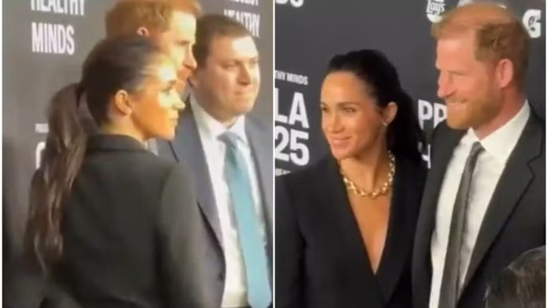 Harry y Meghan recibieron un premio en Nueva York y su gesto en la alfombra roja desató una ola de reacciones en redes sociales.
