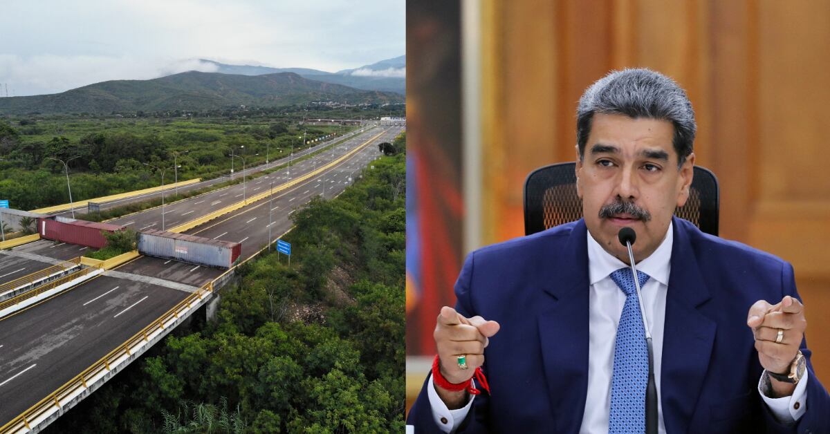 Las autoridades venezolanas lideradas por Nicolás Maduro, cerraron la frontera con Colombia hasta el lunes, alegando una supuesta conspiración internacional para desestabilizar el país. Foto: AFP