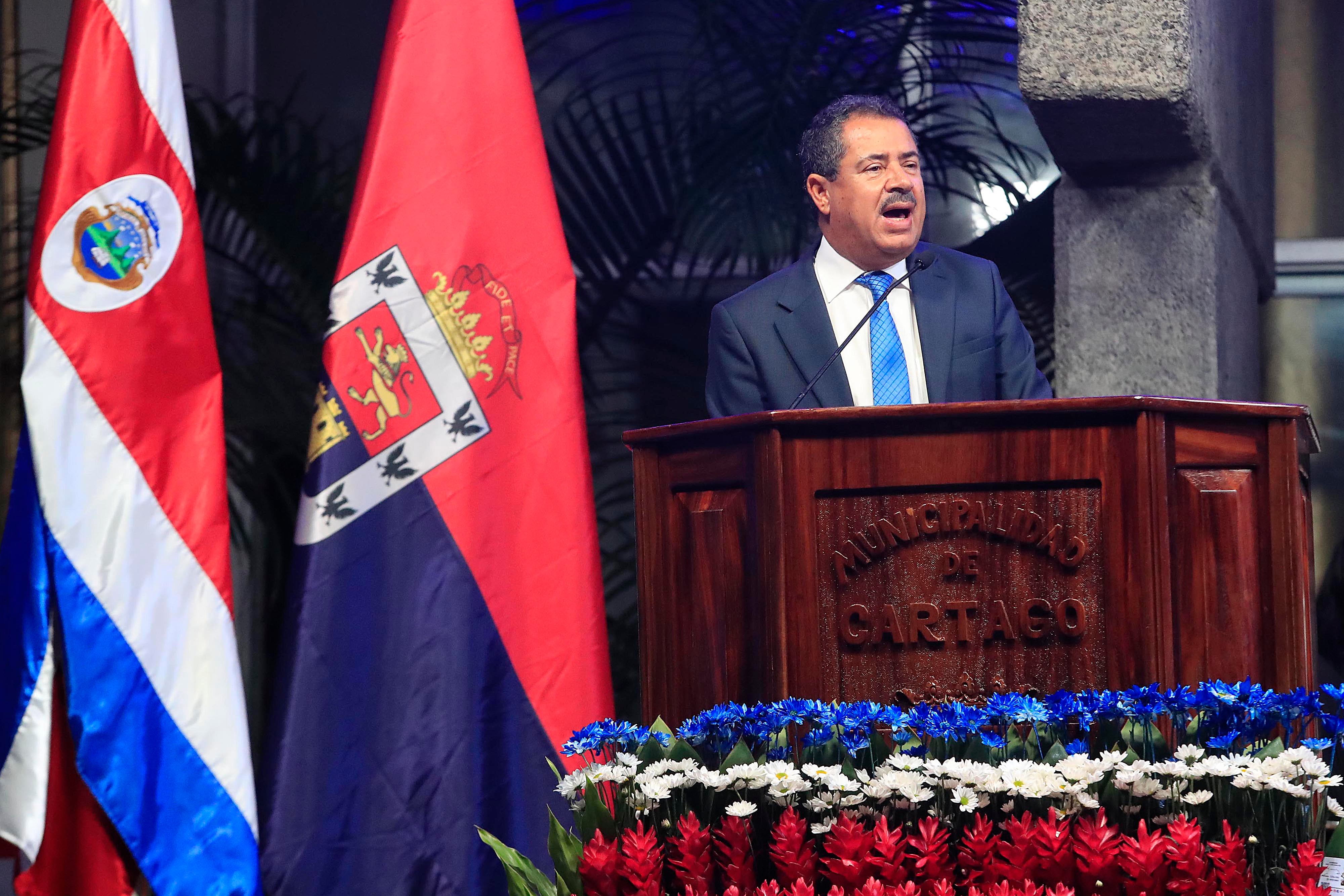 14/09/2023 Cartago. Esta noche se realizó el Consejo de Gobierno, como es tradición en esta fecha, en la Municipalidad de Cartago. La actividad se dio previo a la llegada de la Antorcha de la Libertad, para conmemorar los 202 años de vida independiente.