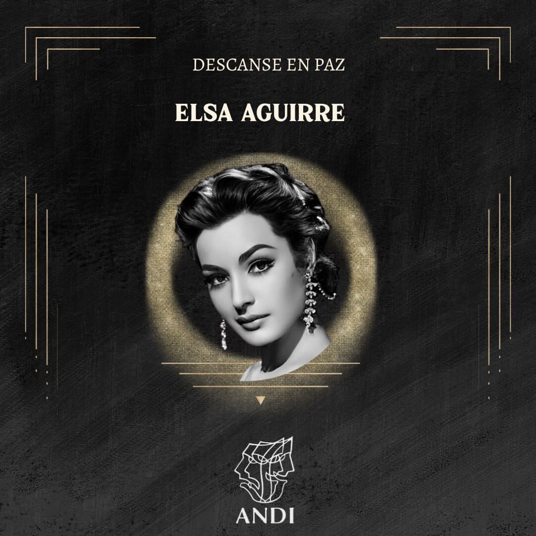 La recordada actriz mexicana Elsa Aguirre falleció a sus 95 años.