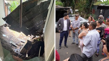 Deslizamiento por fuga de agua en Tibás deja 33 damnificados y 7 casas destruidas