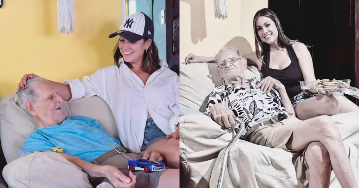 El tío de la periodista Thais Alfaro, llamado Eliécer, tiene 100 años y tres meses de edad.