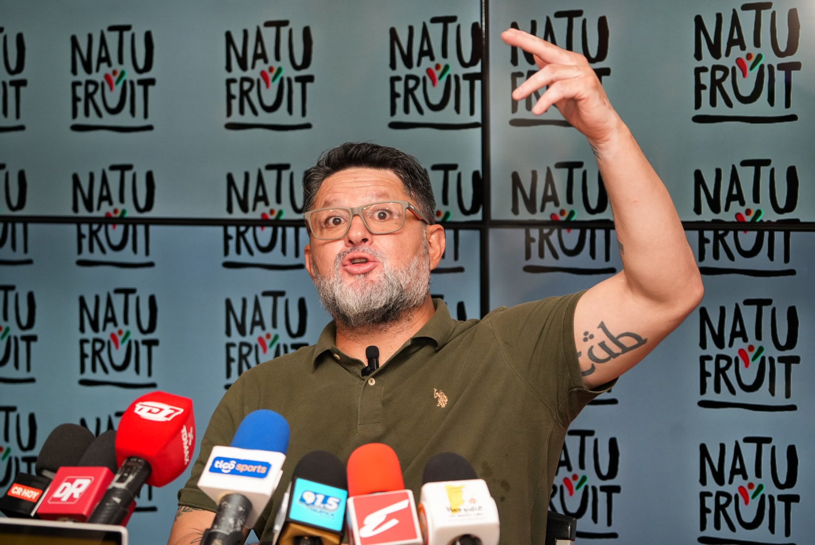 21/11/2025. Conferencia de prensa con Jafet Soto. Estadio Carlos Alvarado, Heredia.