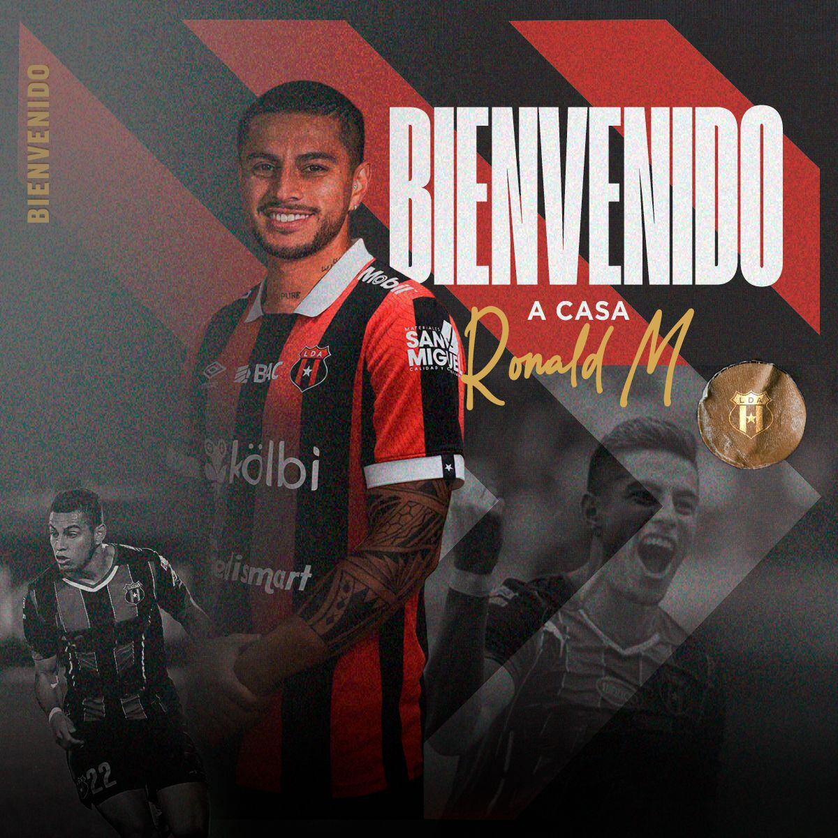 Rónald Matarrita volverá a defender los colores de Liga Deportiva Alajuelense.