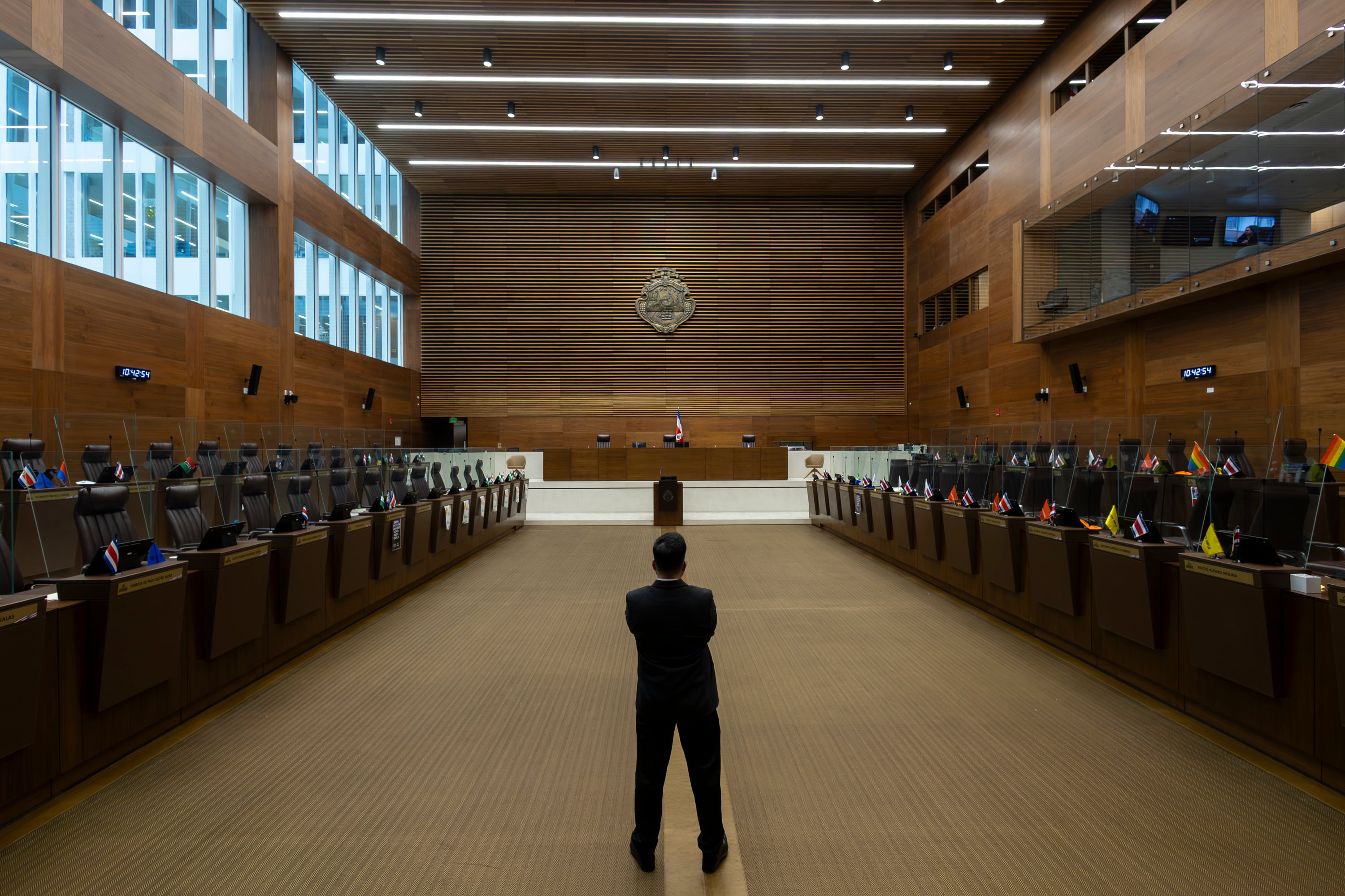 25/02/2025, San José, Asamblea Legislativa, recorrido por la asamblea, para hacer fotografías ilustrativas del Lobby en la asamblea.