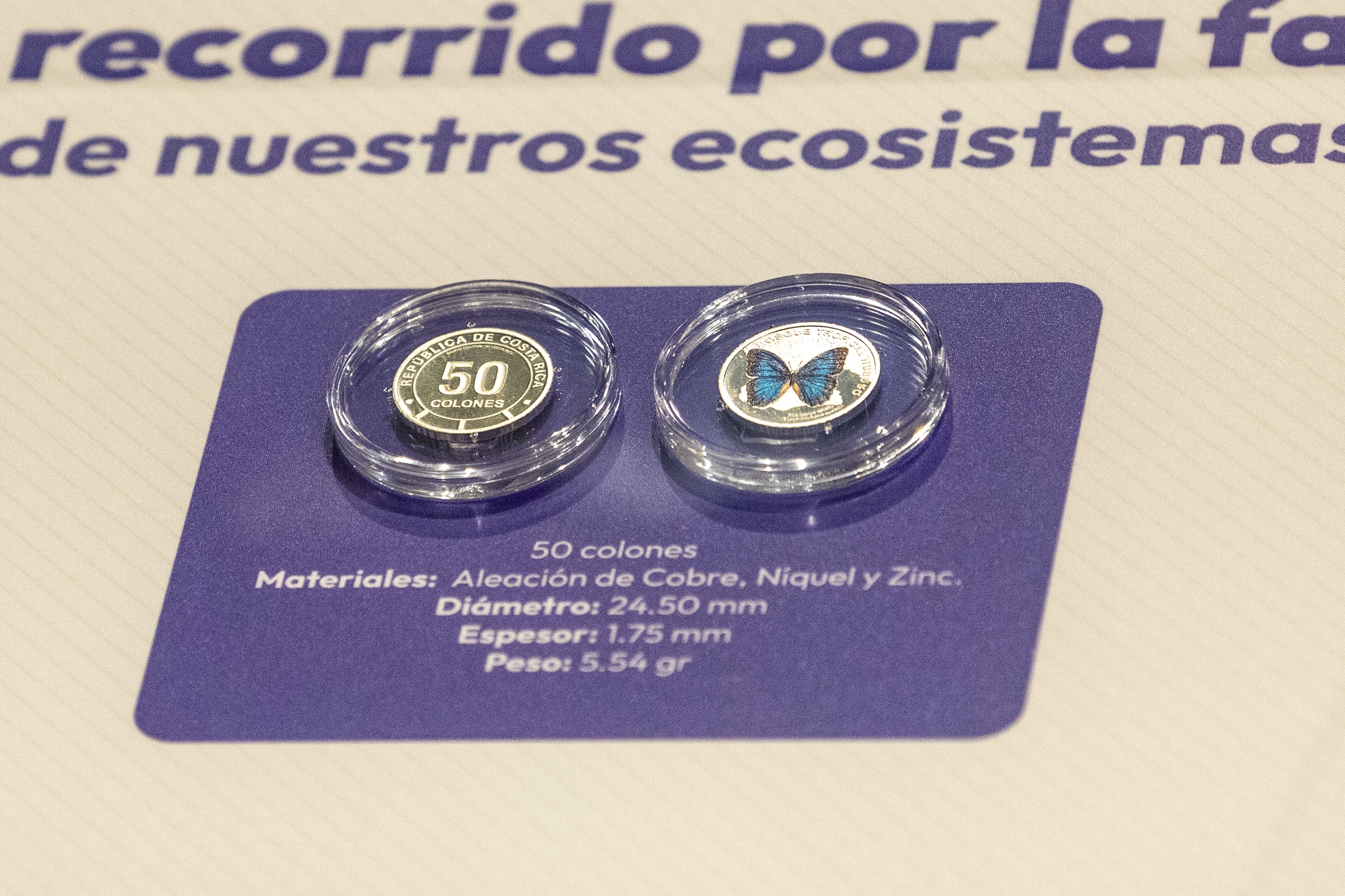 11/11/2024, San José, Auditorio Banco Central, conferencia de prensa para presentar la nueva moneda de 50 Colones coleccionable.