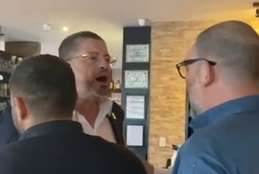 Rodrigo Chaves y Christian Bulgarelli se enfrentaron en el restaurante Sapore Trattoria