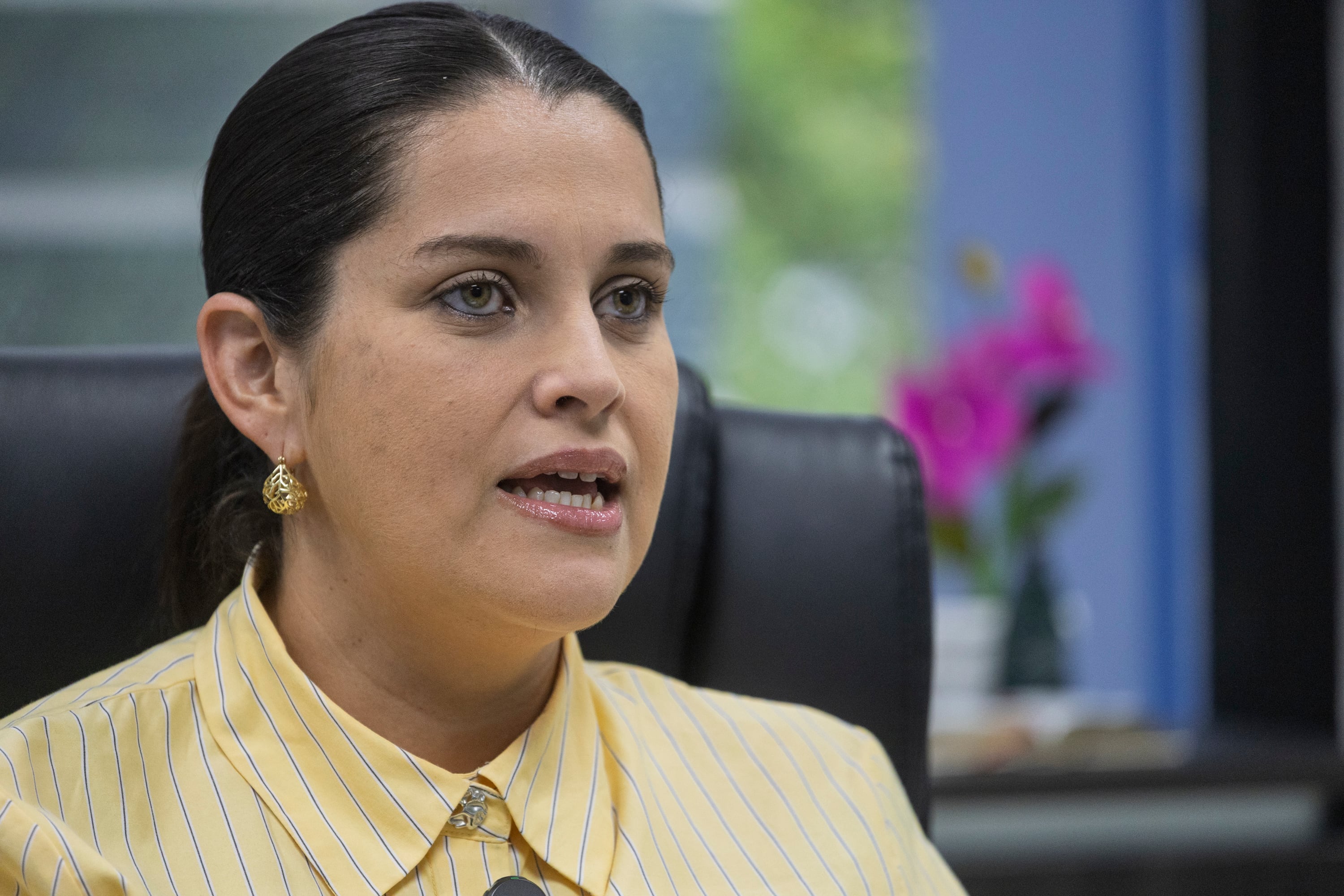 18/08/2026, San José, Pavas, entrevista con la presidenta del AYA Lourdes Suárez.
