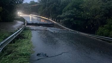 Fuertes lluvias provocan estragos: cerrado paso entre Monteverde y Sardinal