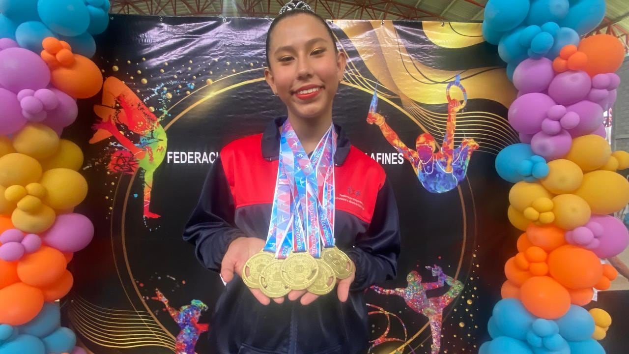 María Alexa Baltodano Ortiz,
Máxima medallista
Campeonato Nacional de Gimnasia Rítmica.
5 de octubre del 2024
Cortesía: Olman Mora