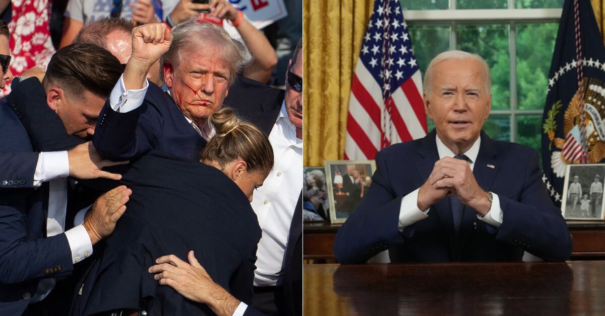 Joe Biden tuvo que bajar la intensidad de sus ataques hacia Donald Trump debido al intento de asesinato.