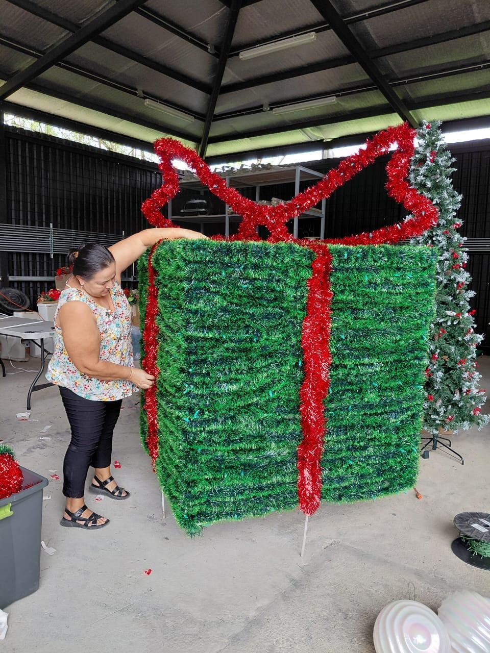 Parque Central de La Fortuna contará con 68.500 luces, 20 figuras decorativas y un árbol de Navidad de 12 metros.